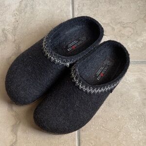 Haflinger wool clogs gray 40